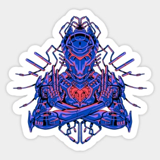 Robot Heart Sticker